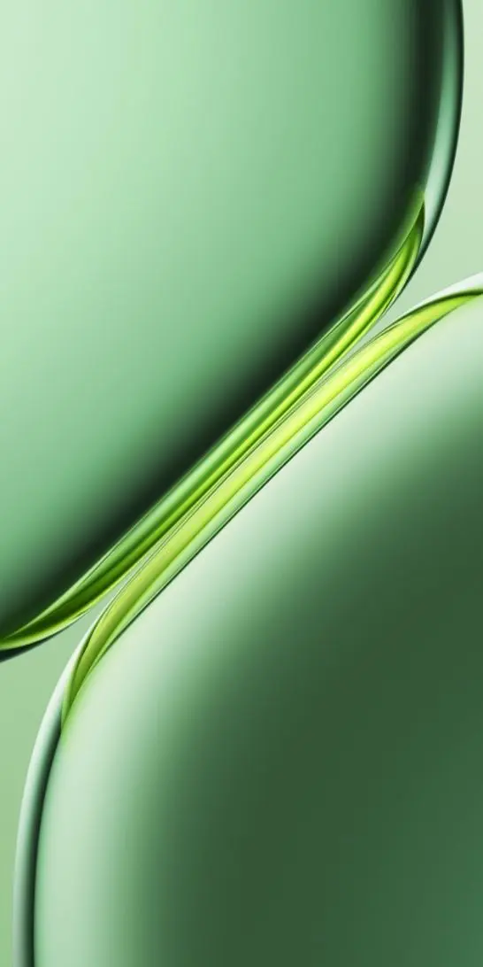 Premium abstract green glass artwork