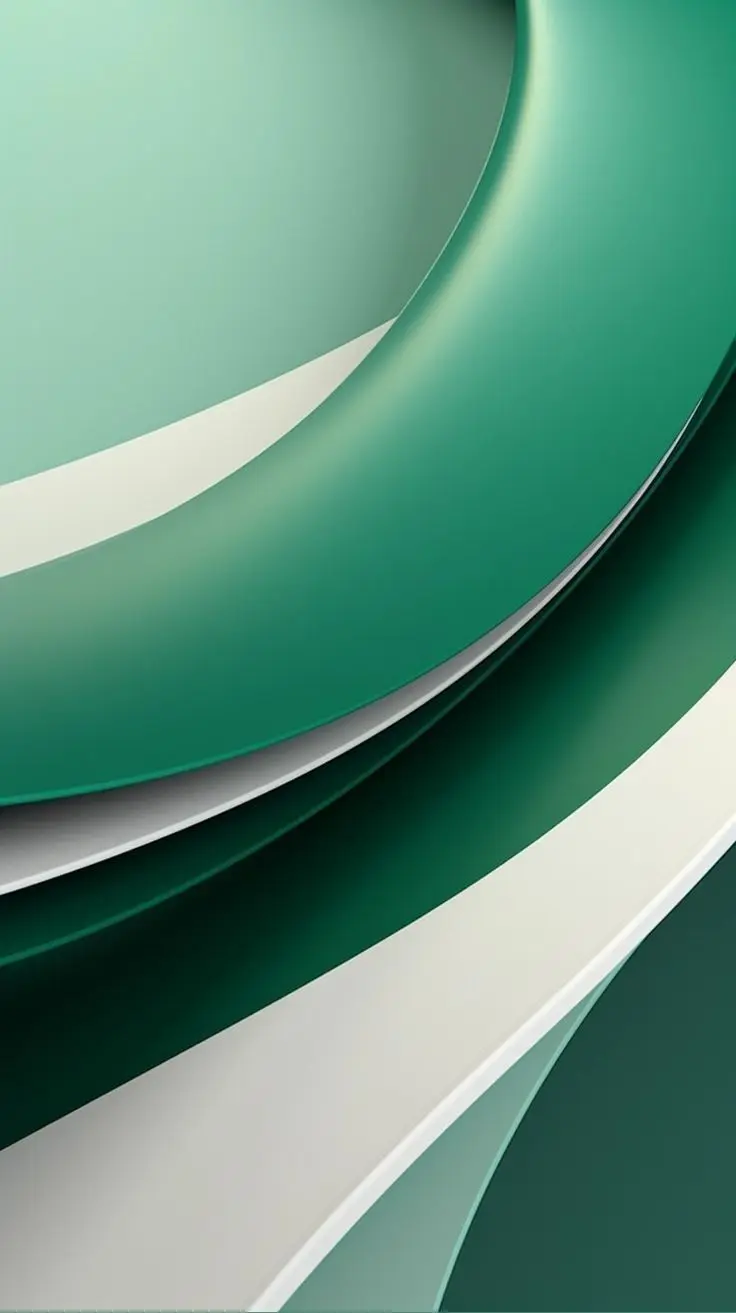 Green and ivory abstract image for policy-sensitive digital brands
